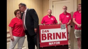 Dan Brink announces candidacy for mayor