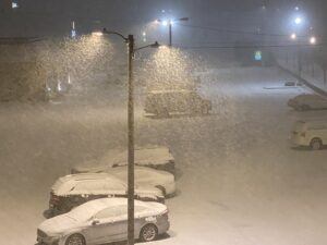 Overnight snowfall Quincy